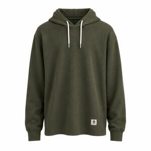 Element Men's Ridge Waffle Knit Pullover Hoodie Olive Green Large L